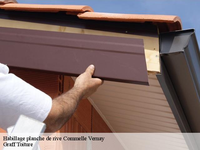 Habillage planche de rive  commelle-vernay-42120 Graff Toiture